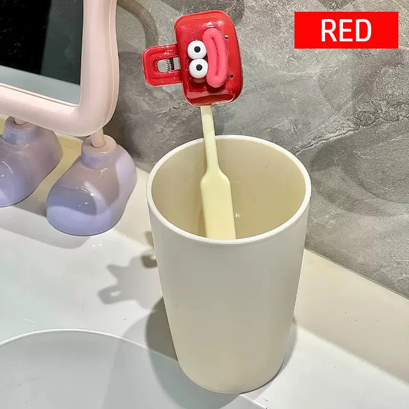 1PC Dopamine Home Toothbrush Head Protective Cap Electric Toothbrush Storage Clip Convenient Travel Toothbrush Cover Clip