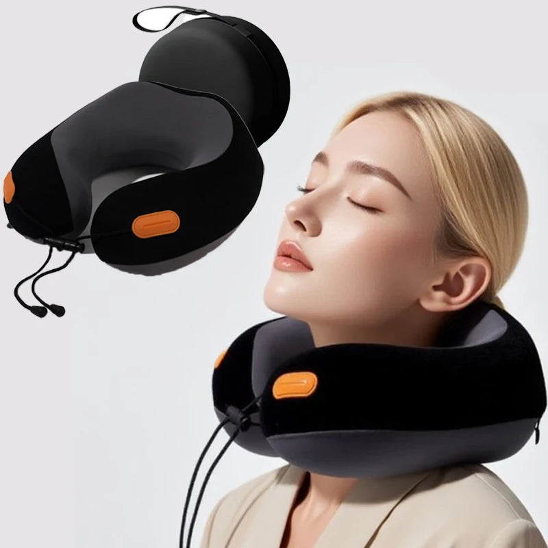 Memory Foam Neck Pillow U Shape Ergonomic Support with Removable Washable Cover Portable Lightweight Travel Sleeping Rest