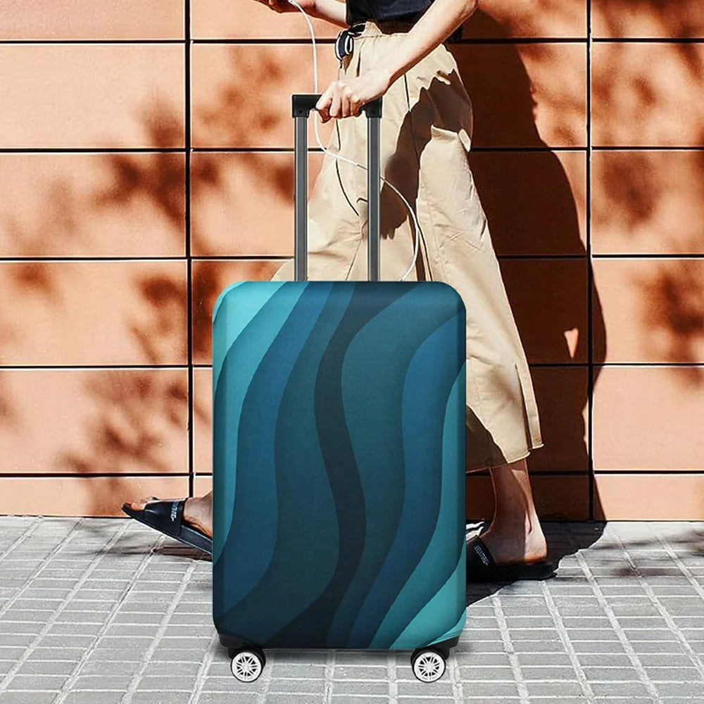 Luggage Cover Luggage Compartment Stretch Fabric Suitcase Protector Baggage Dust Case Cover for18-32 Inch Durable Travel Case