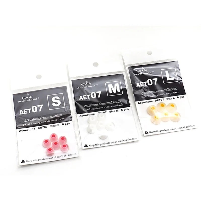 Acoustune AET07 Earphone Cover Double Section AET06 AET08 Earplug Cover AET16 Fine Tube Cover Silicone Soft  Business Style