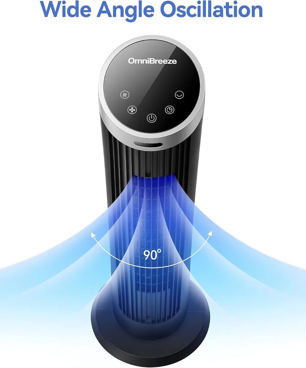 36 Inch Tower Fan with Remote, LED Display, Quiet Bladeless Floor Fan for Living Room & Bedroom