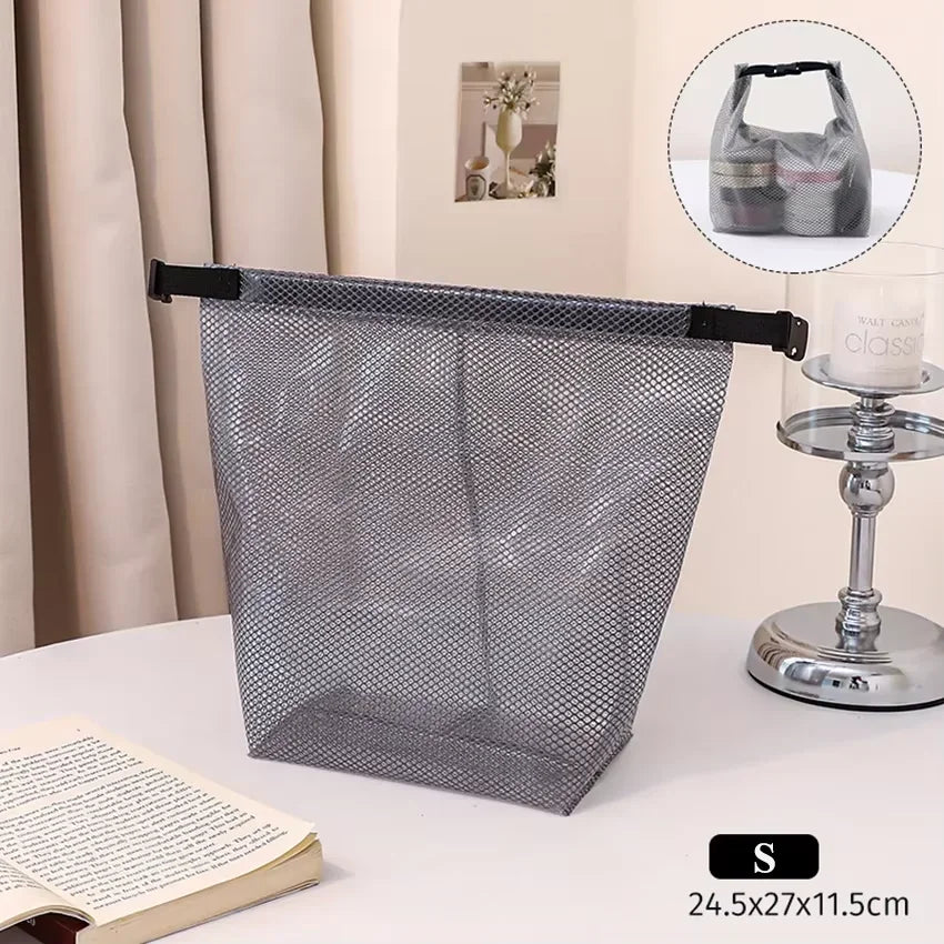Waterproof Travel Makeup Storage Bag Portable Handheld Cosmetic Pouch Large Capacity for Women Outdoor