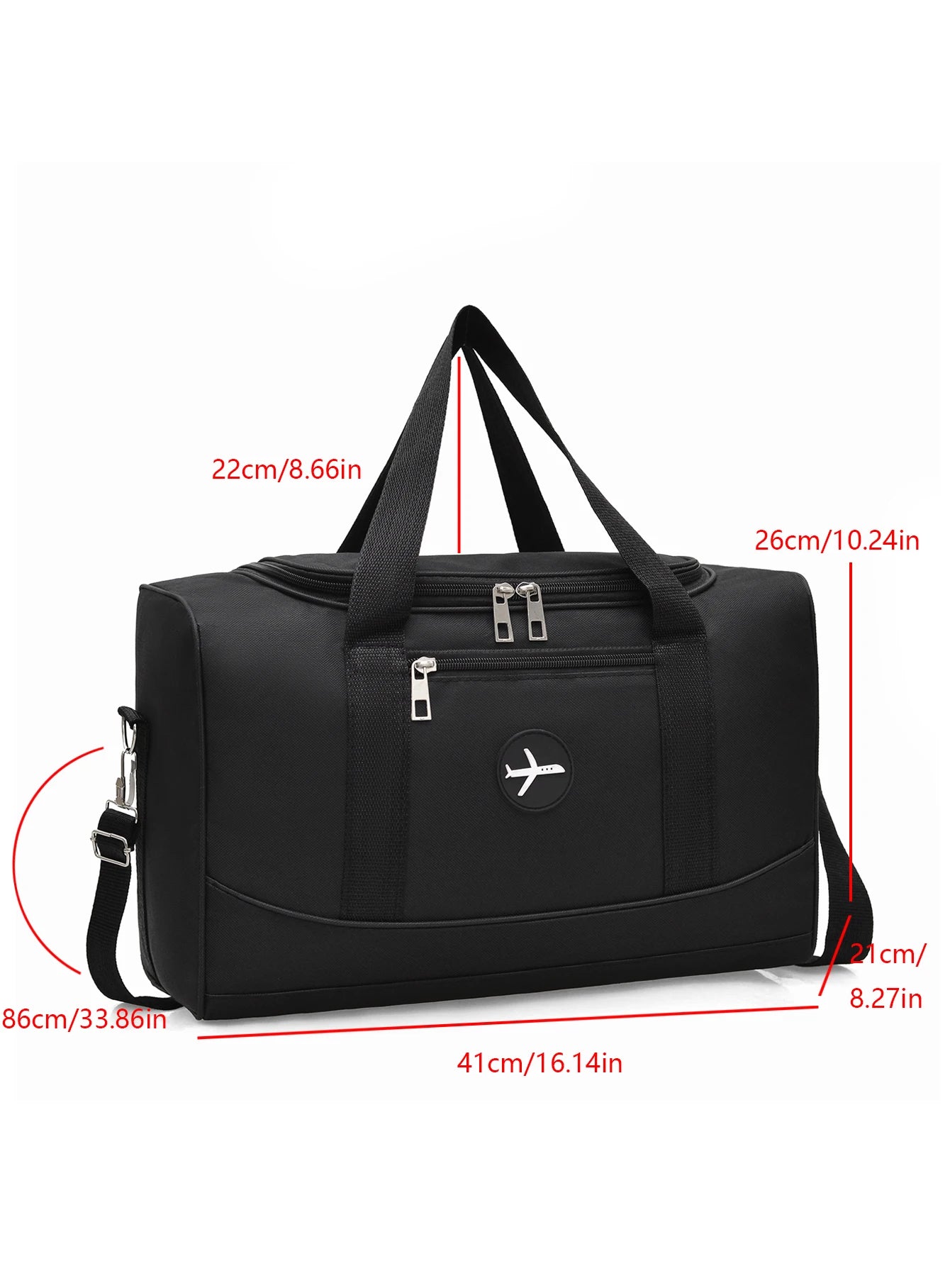 Foldable Storage Travel Bag, Extra-Large Capacity Crossbody Luggage Bag