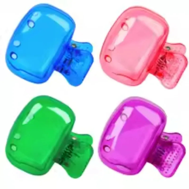 10/4/2PCS Travel Toothbrush Head Covers Toothbrush Protector Cap Brush Pod Case Protective Portable Plastic Clip for Household