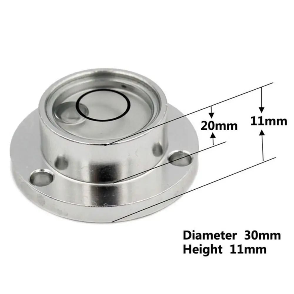 High precision bubble level Small bulls eye level Metal circular level Mini portable horizontal beads