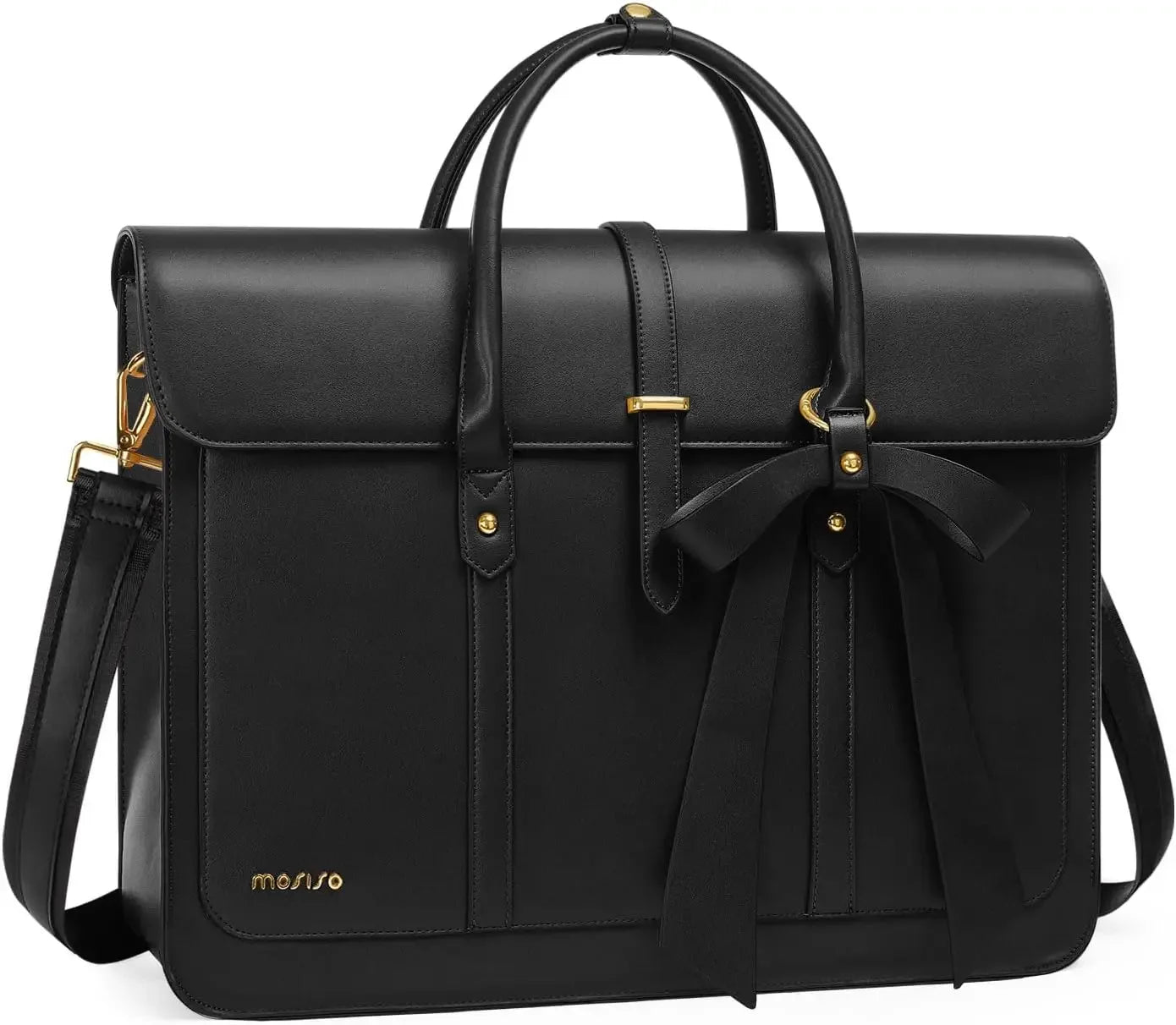 MOSISO Women's Tote Bag for MacBook 13 14 15 16 17.3 inch Notebook PU Leather Laptop Shoulder Bag Backpack Handbag Dual-purpose