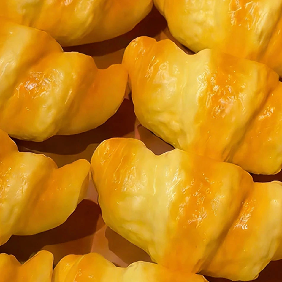 Slow Rising Croissant Squishy Squeeze Fidget Toy Soft Anti-Anxiety Stress Relief Sensory Toy Decompression Plaything