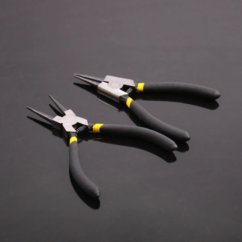 5-In Circlip - Pliers Needle Nose Pliers Retaining Ring Pliers For Removing Installing Puller Locking Rings Shafts Hand Tool