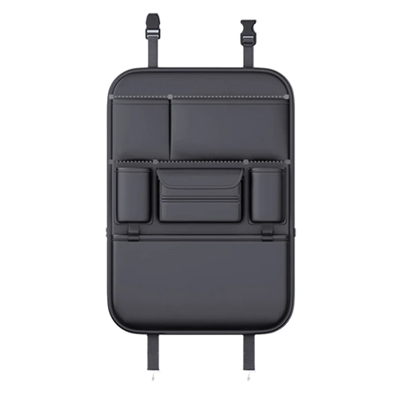 SEAMETAL High-Capacity Car Seat Back Storage Bag Anti Kick Pad Multi-Pocket Backseat Organizer Bag Hanging Car Storage Pocket