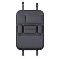 SEAMETAL High-Capacity Car Seat Back Storage Bag Anti Kick Pad Multi-Pocket Backseat Organizer Bag Hanging Car Storage Pocket
