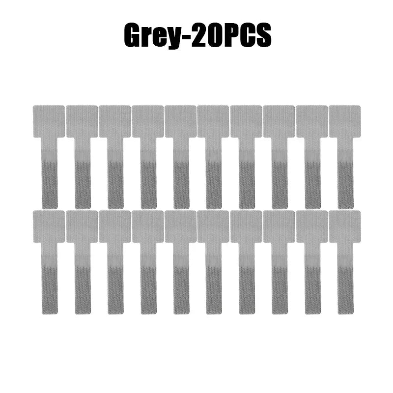 10-100Pcs Reusable Cable Tie Velcro Ties Self-Adhesive Power Cord Cable Holder Adjustable Cord Storage Desktop Organiser Manager