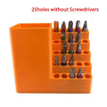 25/50 Hole Hex Screwdriver Bit Storage Box,1/4 Inch Impact Driver Bit Holder Organizer, Durable Tool Box for DIY & Workshop