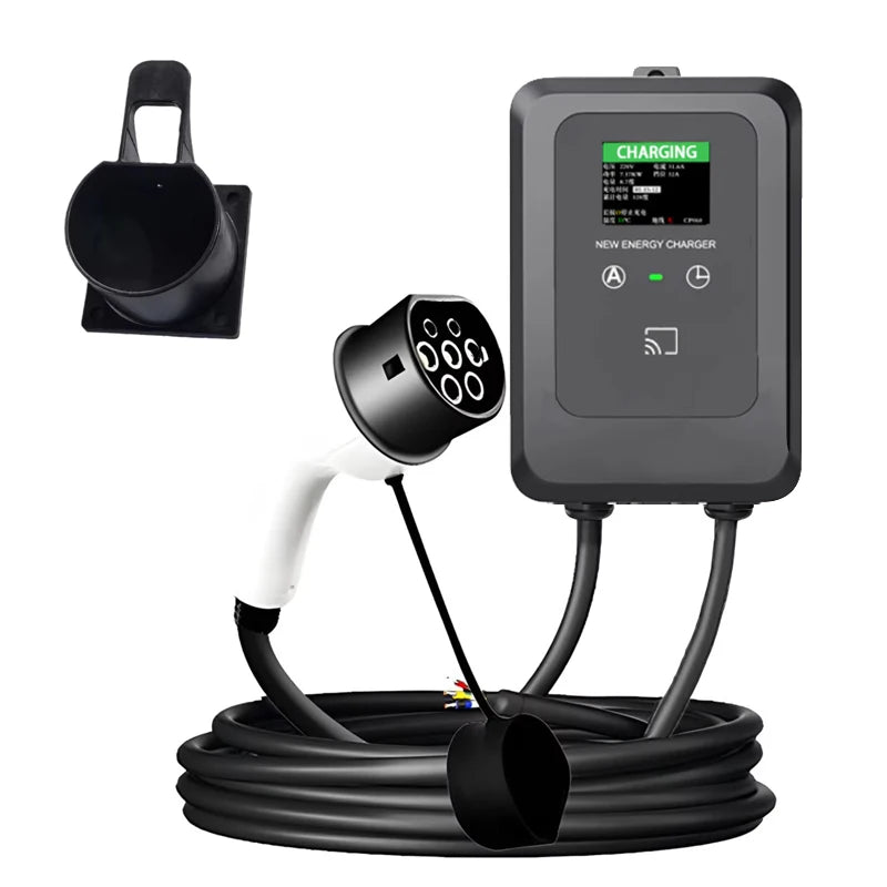 NEW EV Wallbox 5M 7KW 32A Charging Station Car Home EV Wallbox Electric Car EV Wallbox With 5M Cable Charge by card/Charge now