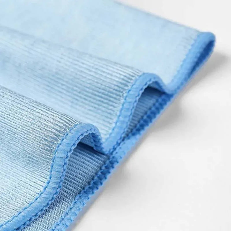 TILONDEX 1/3Packs Multi-Color Vertical Striped Microfiber Glass Cleaning Cloth 30x30cm Streak-Free Auto Window Cleaner for Cars
