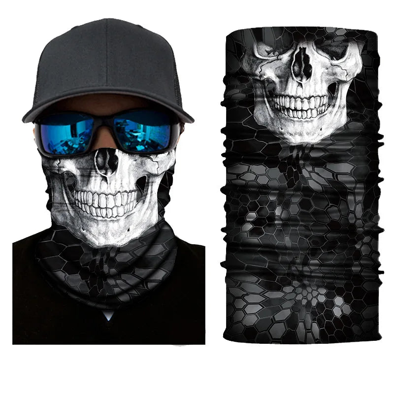 Bicycle Bandana Scarf Seamless Tactical Neck Cover Cycling Ski Face Mask Balaclava for Men Motorcycle Hiking Fishing Snowboard