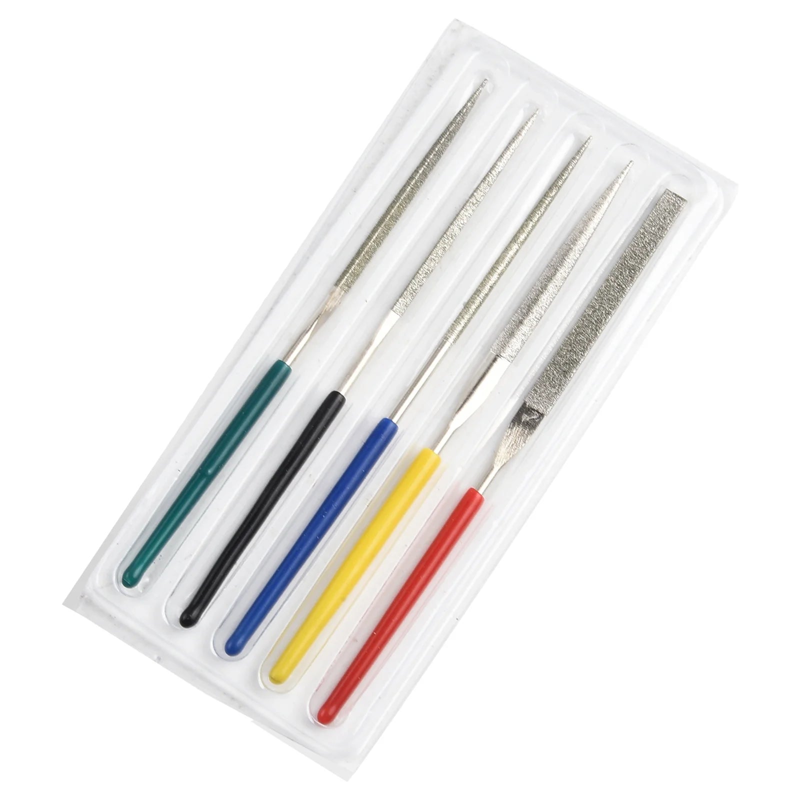 5Pcs Small Diamond-Files Needle Set 2×100mmMini Needle File Kit Pocket Diamond-Files DIY Woodworking Hand Tools