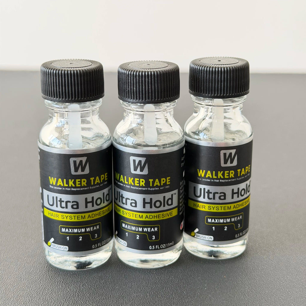 Walker Tape UltraHold Hair System Adhesive 1.4oz/41.4ml 、 0.5oz/15ml、  3.4oz/101ml Strong Hold Wig Glue for Toupee Hairpiece