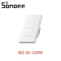 SONOFF M5 Matter SwitchMan WiFi Wall Switch Push Button Switch 120 Type Switch Frame Work with Alexa Google Homekit Alice