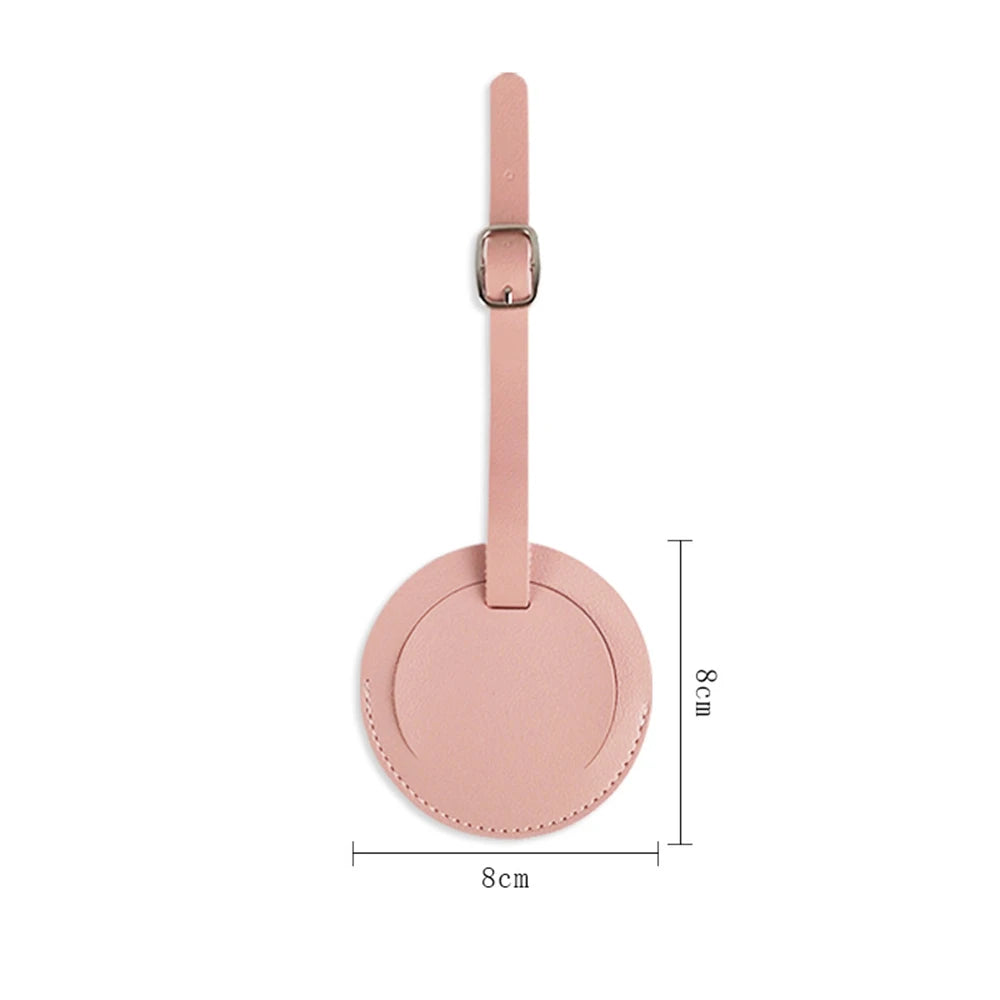 Fancy Lovely Round Luggage Tag Custom Letters Popular Travel Accessories Suitcase Baggage Card Tag DIY Personalize Initials Gift