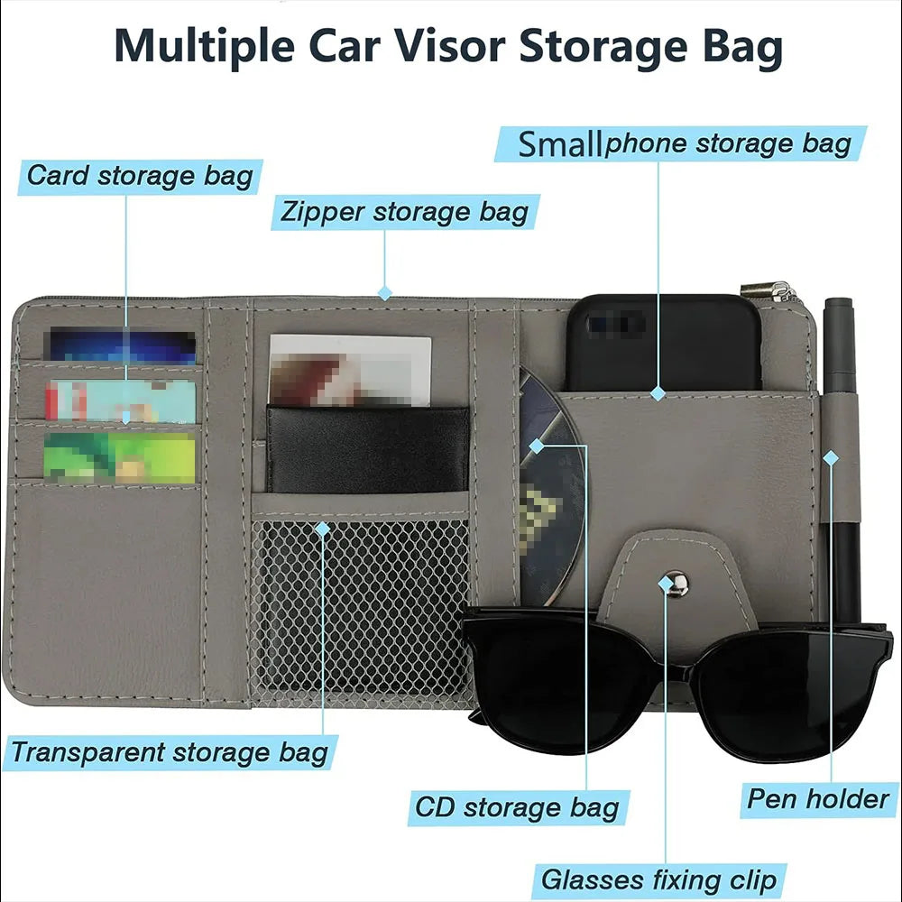 High-end car sun visor storage,large capacity,interior storage,car accessories,for Audi S S4 S5 S6