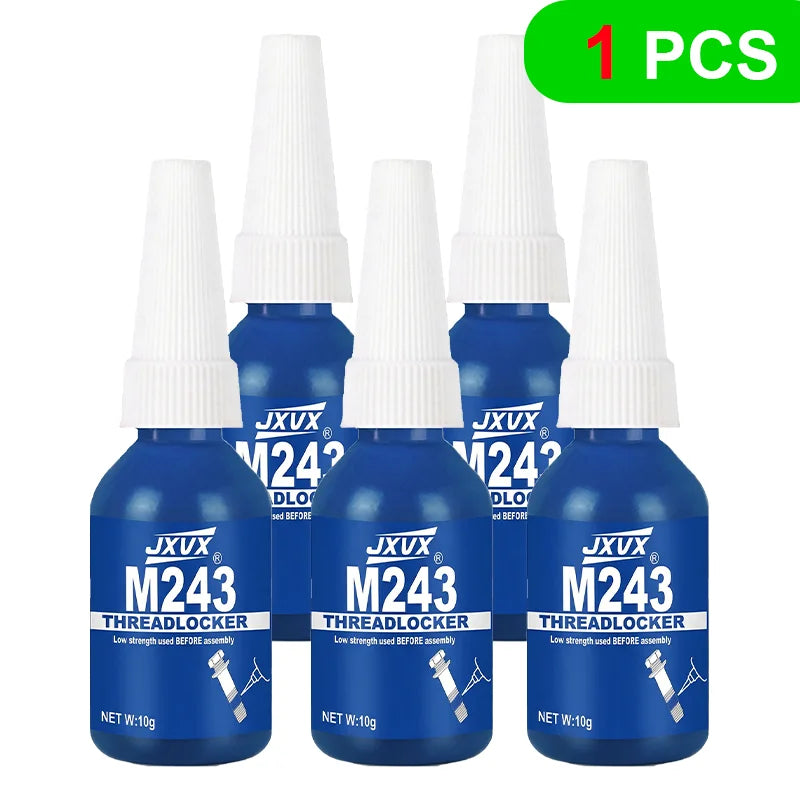 Super Threadlocker 243-271: For Metal Screws – Blue/Red Anaerobic Adhesive for Anti-Loosening and Fastening (10g)