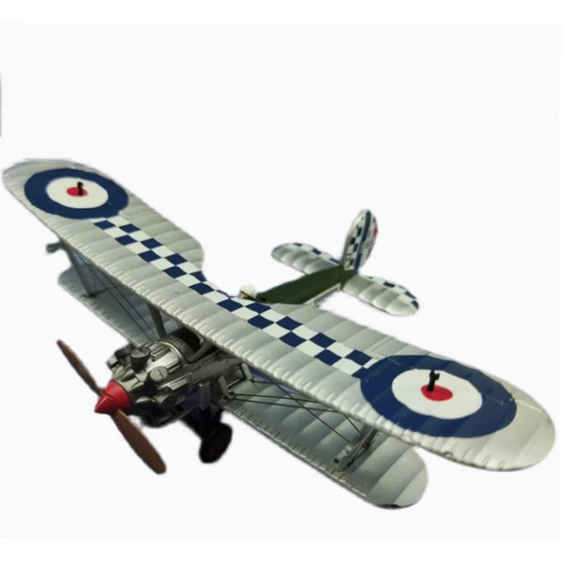 1:72 British Royal Air Force K-2159 Bristol Bulldog Biplane Propeller Fighter Diecast Metal Airplane Plane Aircraft Model Toy