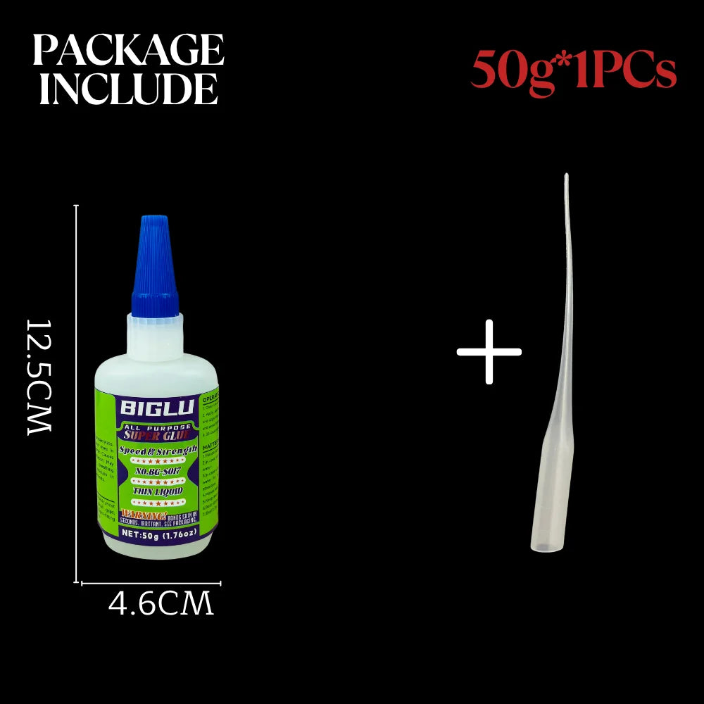 Premium Cyanoacrylate Super Glue Thin Liquid Adhesive for Stone CA Finish Woodworking Projects Hobby Models Inlay Work