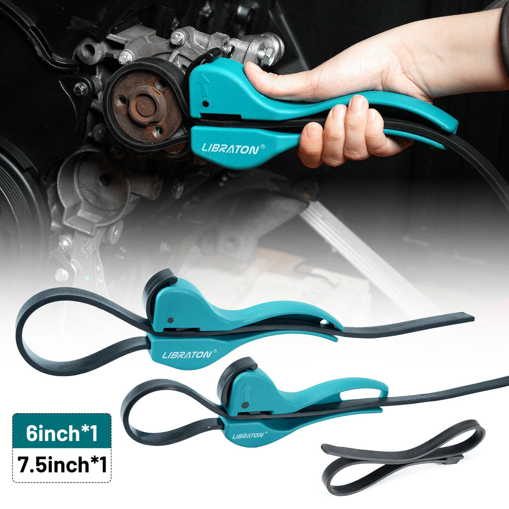 3PC Universal Rubber Strap Wrench Multifunctional Strap Wrench Set Oil Filter Strap Wrench Set Adjustable Wrench Tool for Filter
