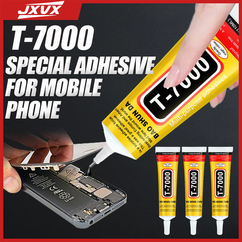 T7000 black adhesive, used to repair tablets and mobile phones, strong adhesive T-7000,15ML,50ML,110ML, with fine needle output.