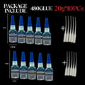 480 Black Super Glue, Quick-Bondig Adhesive Leather Rubber Wood Metal Strong Liquid Glue for Rubber Including EPDM