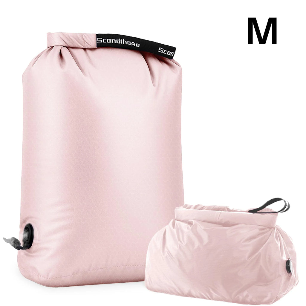 Travel Storage Bag Compression Sack Waterproof No Pump Vacuum Bag Clothes Organizer Space Saving Pouch for Backpacking Gym