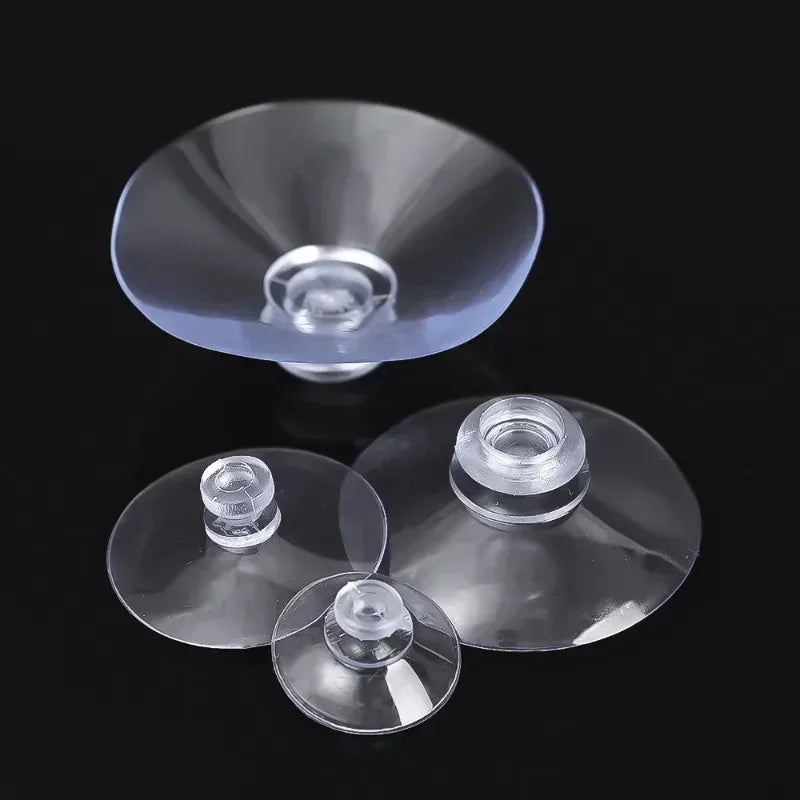 40/5Pcs Transparent Suction Cups Hook Strong Adhesive Sucker Holders Hanger Car Suction Pads Kitchen Bathroom Window Glass Decor