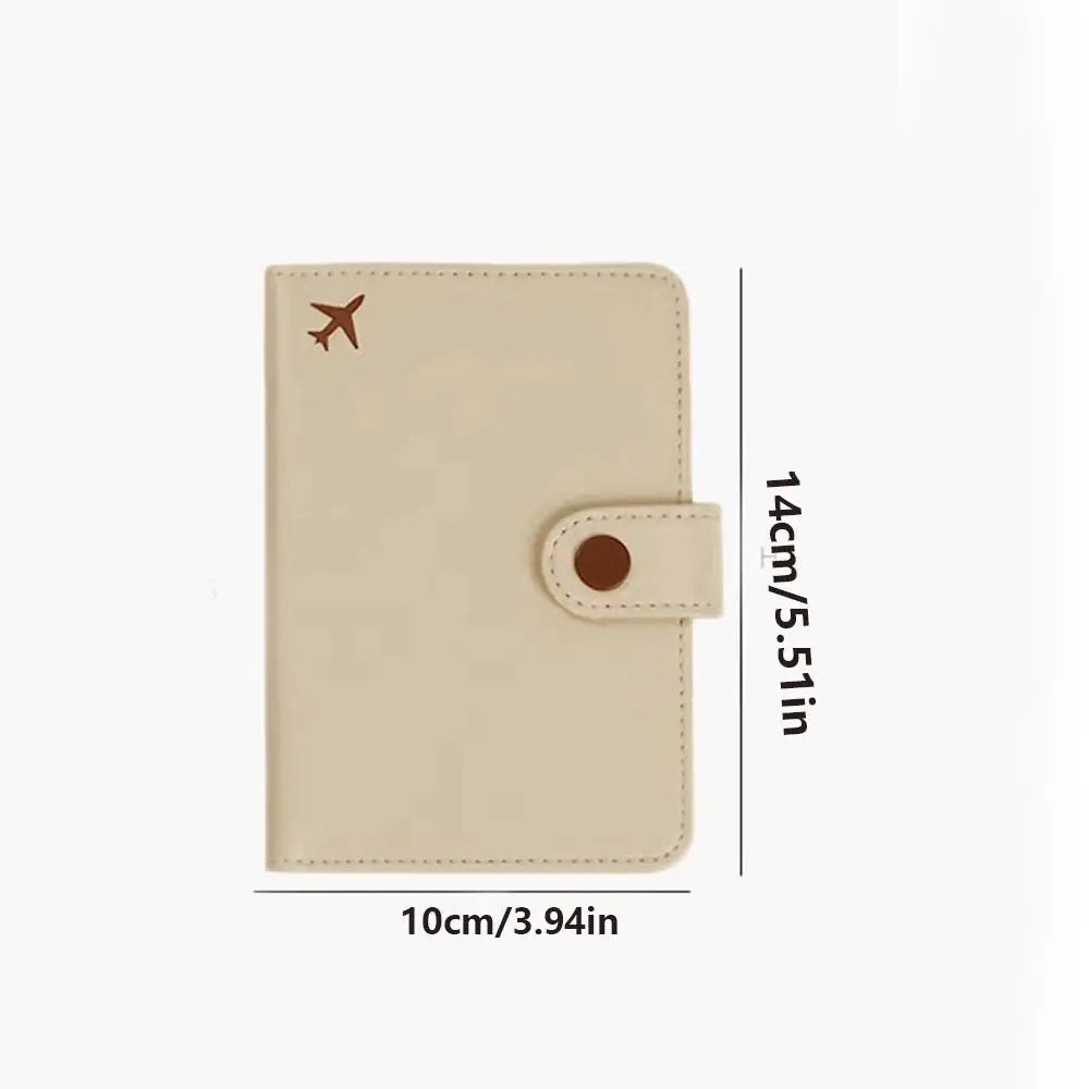 Wallet Passport Storage Bag Multi-layer Airplane Check-in Document Passport Storage Clip Anti-theft Korea Style Passport Holder