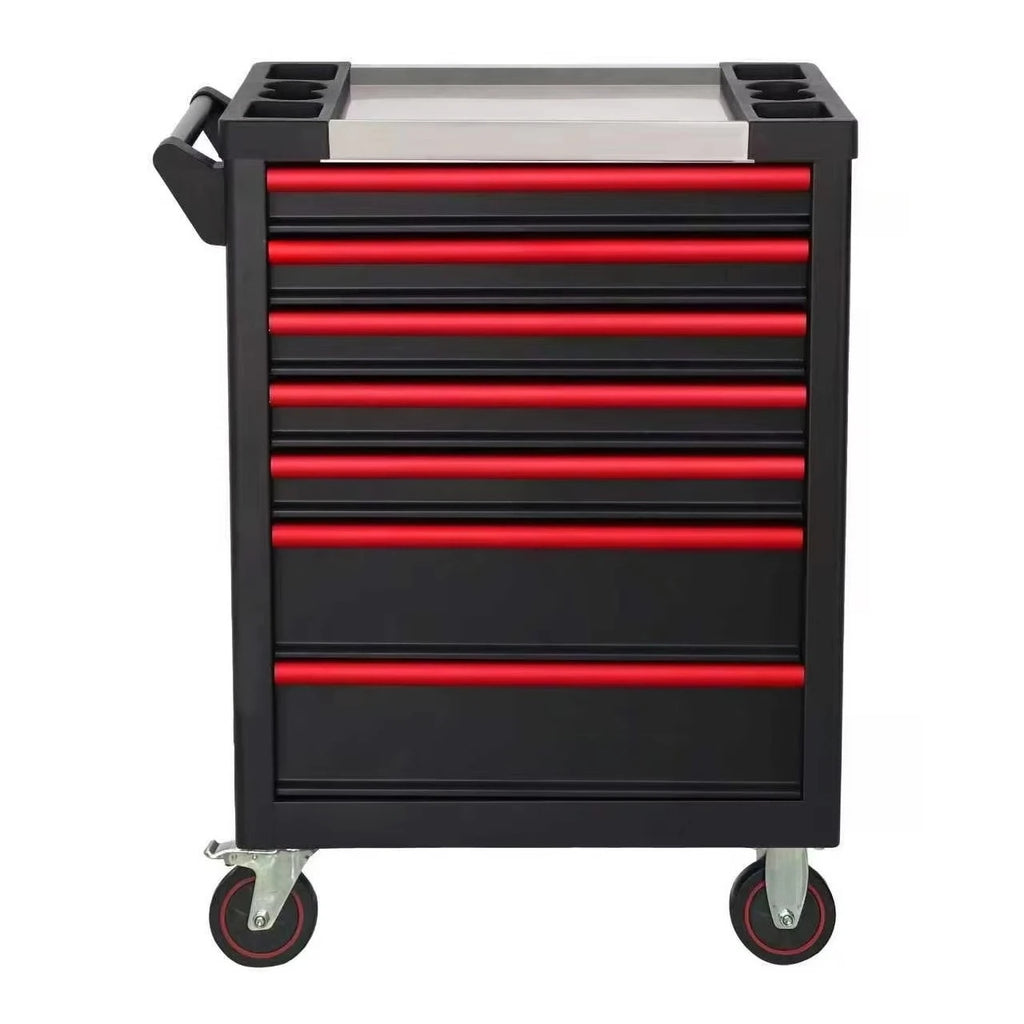 420 Pcs Lockable Metal Tool Box Sets Mechanic Rolling Cabinet Trolley 150kg Capacity 5 Inch Wheels Portable Workshop/Garage