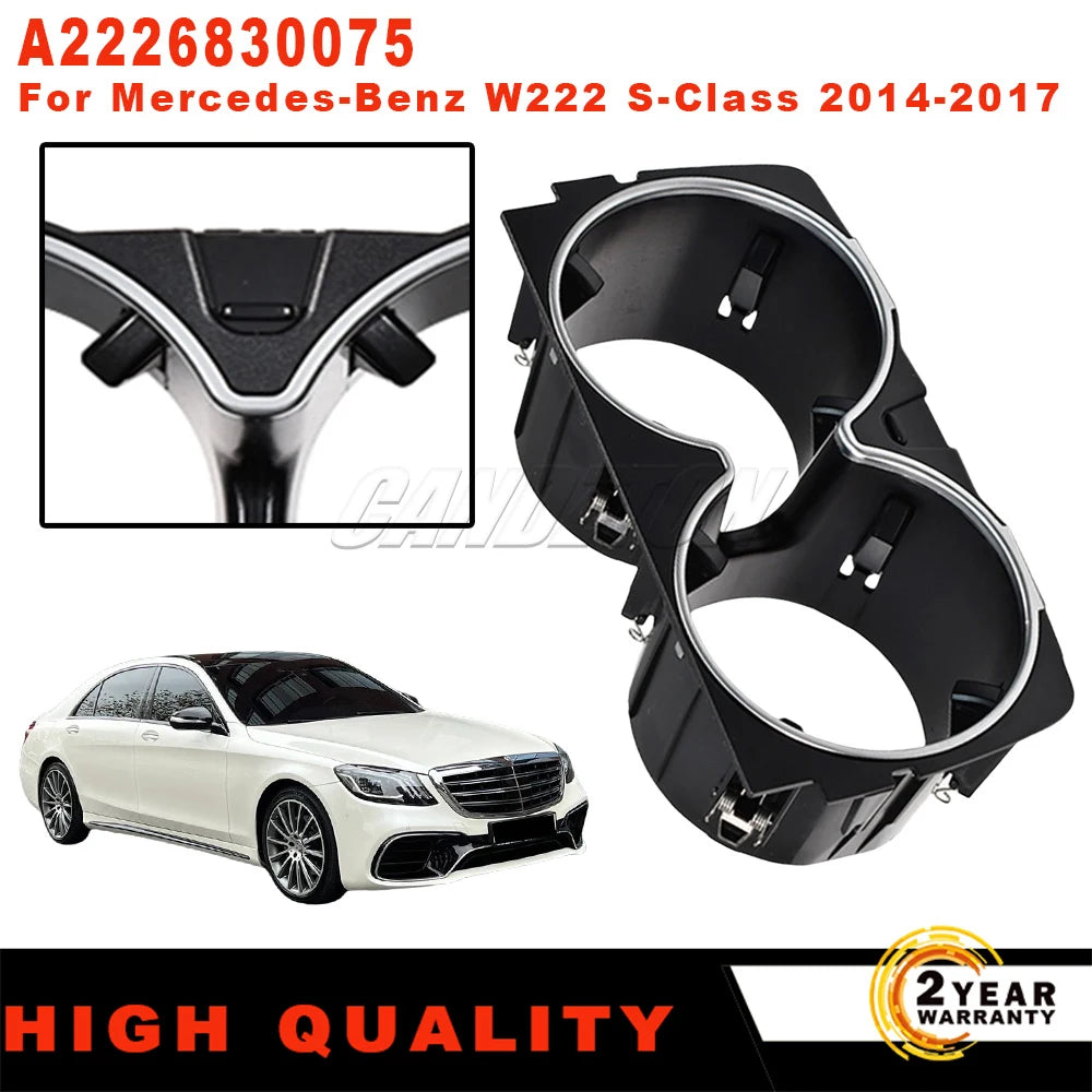 For Mercedes-Benz S-Class W222 A217 C217 New Automotive Center Console Storage Box Drink Cup Holder A2226830075 Car Accessories