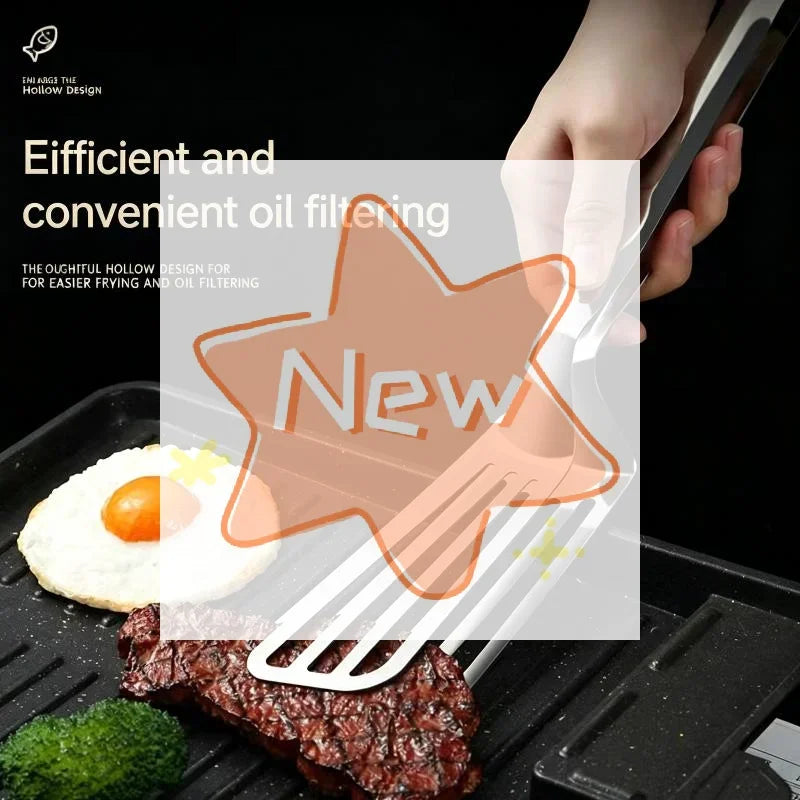 Stainless Steel Serving Tongs Fish Gripper Pizza Clip Grill Tongs Heat Resistant For Steak Frying Salad Kitchen Cooking Tool