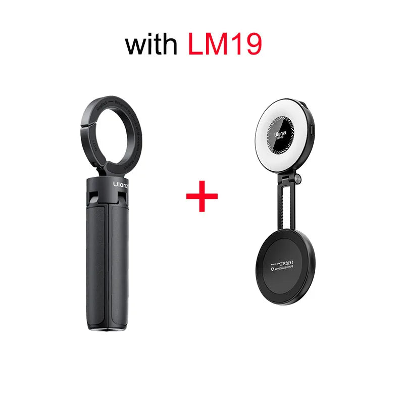 Ulanzi MT71 Magnetic Mini Selfie Stick Telescoping Pole Phone Handle Desktop Tripod for iPhone 17 16 15 14 Android for Travel