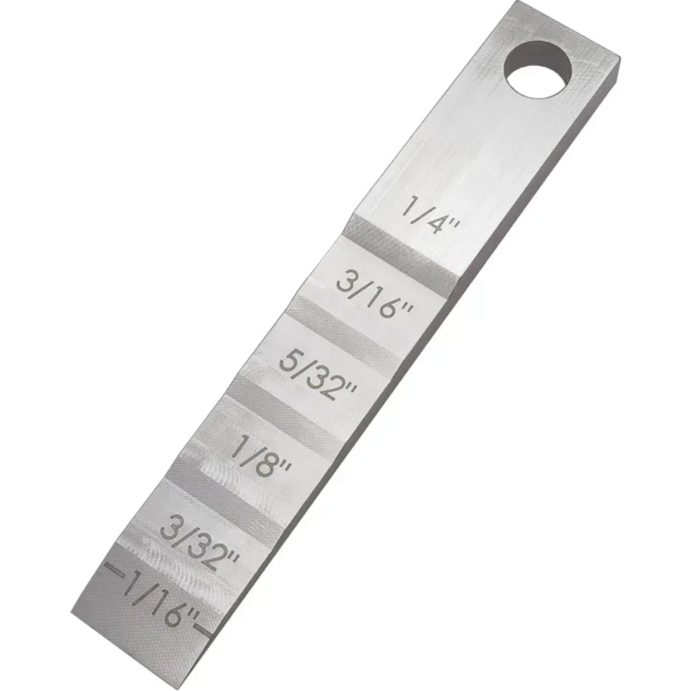 Small Pipe Spacer Wedge Stepped Gauge 6-Step Stainless Steel Wedge High-Precision Tool Step Feeler Gauge For Pipe Fitter Tools