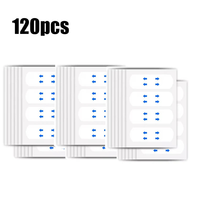 40/120PCS V-Shape Face Wrinkle Sagging Skin Adhesive Tape Lifting Face Stickers Invisible Transparent Thin Face Patche Lift Tool