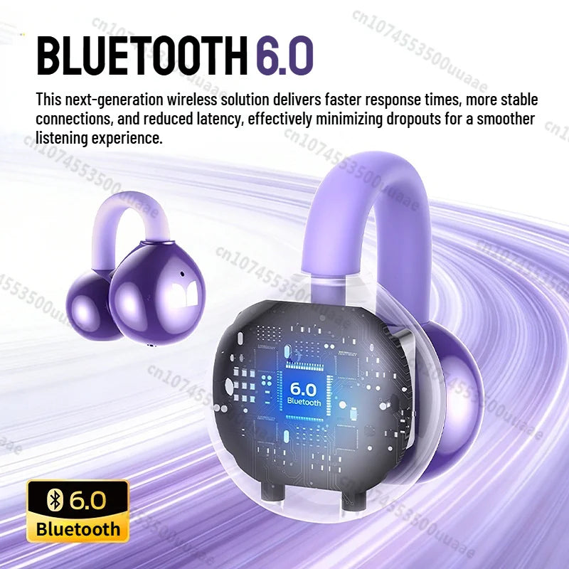 Monster Airclip AC730 OWS Ear Clip Headphones 360° Stereo Sound Bluetooth 6.0 Wireless Earphone Clear Call TWS Wireless Earbuds