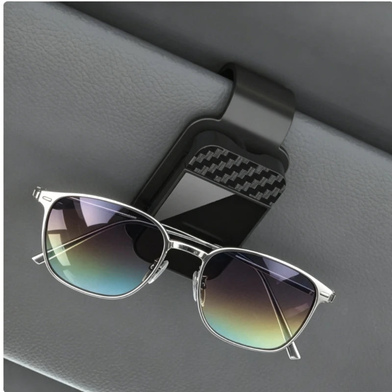 Car Sun Visor Sunglasses Clip Multifunctional Glasses Ticket Card Holder Stable Storage Practical Car Interior Accessories