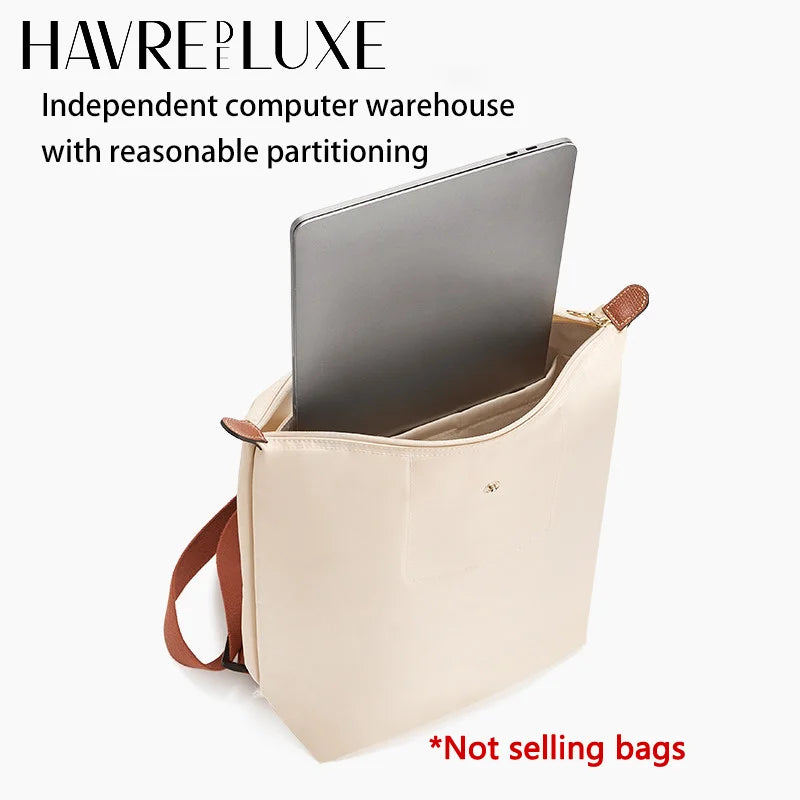 Bag Organizer Insert For Longchamp Backpack Storing Computer Water Bottle Easy To Find Nylon Durable Bag Support Bag Accessories