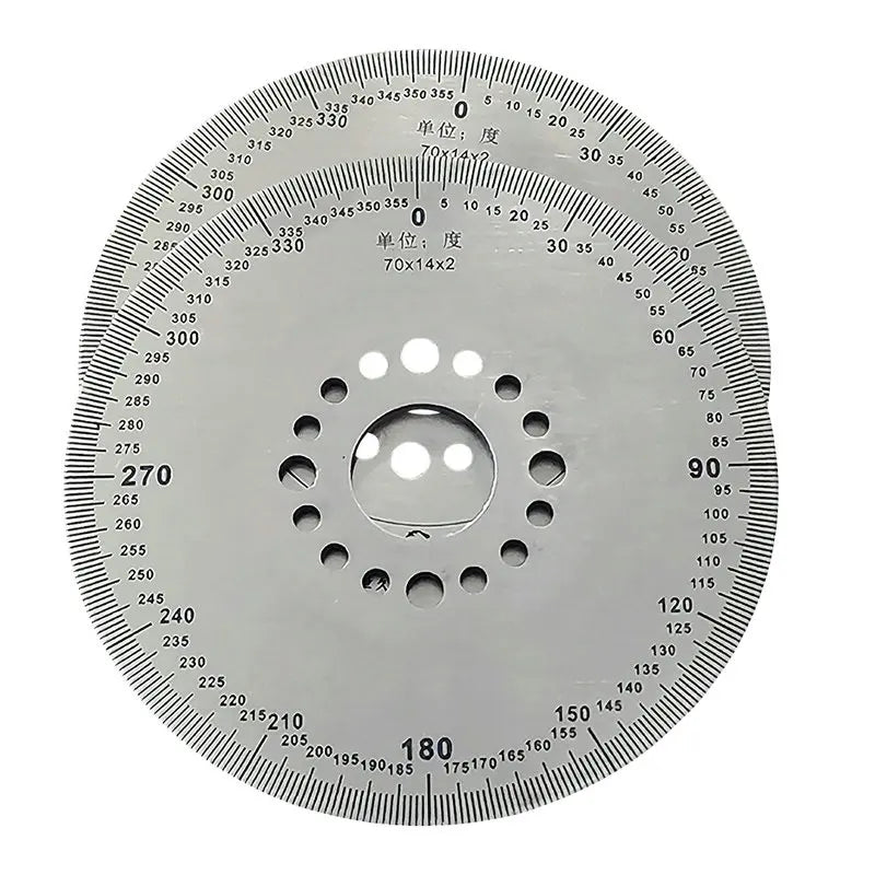 DIY Diameter 70/100mm Dial Scale Identification Dial Degree Graduated Circle Disk Protractor For Machine Measurement Tools