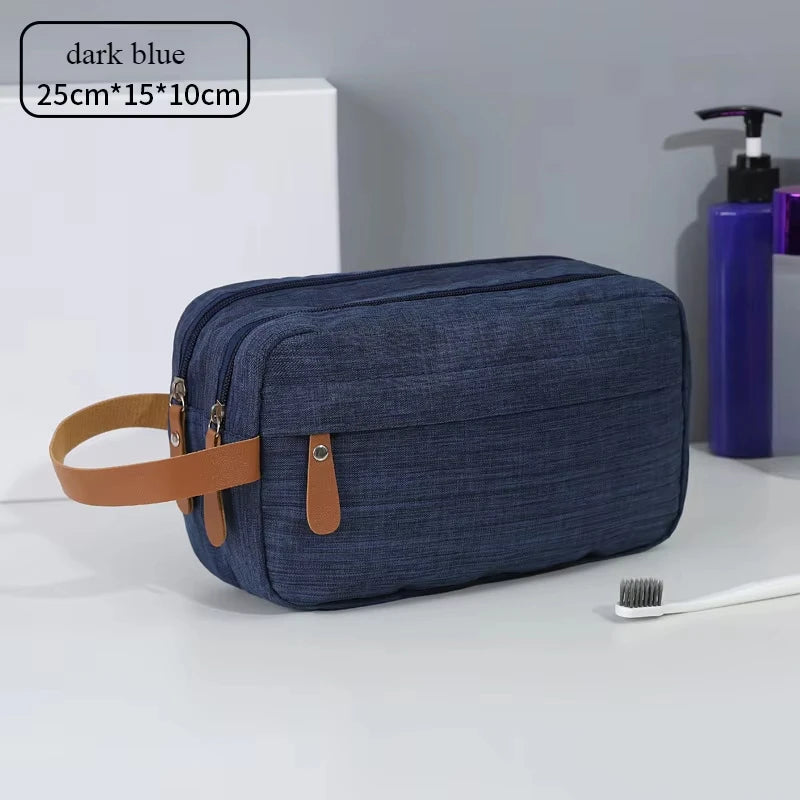 Large Capacity Portable Makeup Bag Cationic Travel Storage Bag Divided Toiletry Bag Handheld Storage Solution