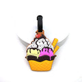 1pc/3pcs Creative Food Doughnut Luggage Tag Bag Hanging Tag Anti Loss ID Card Necessary for Travel