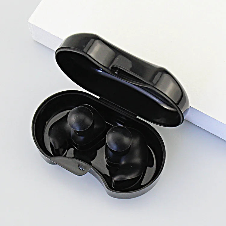 2 PCS Silicone Waterproof Earplug Environmental Soft Ear Plugs Adult Children Swimmers Swimming Diving Portable Earplug W/ Box