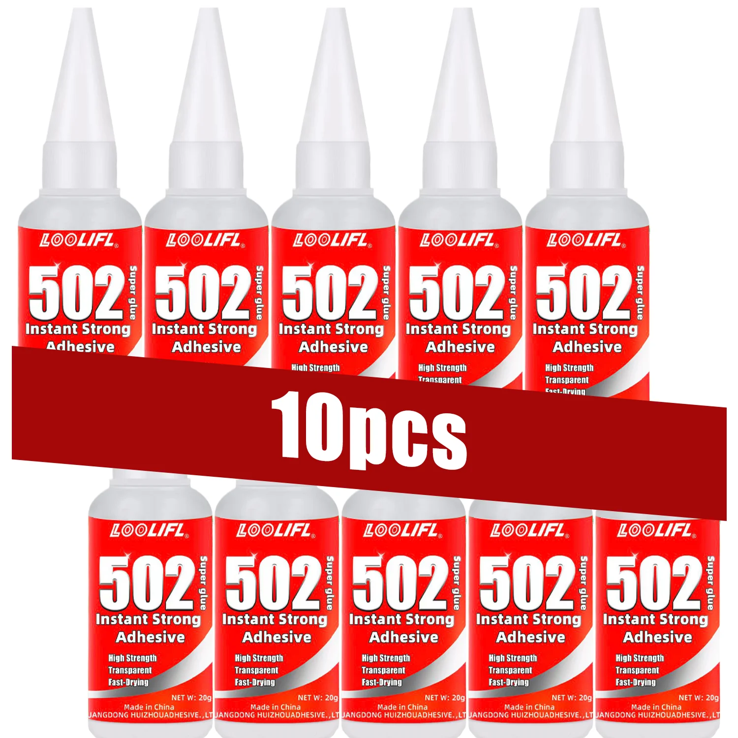 5-10pcs 502 Super Glue Instant Quick-drying Cyanoacrylate Adhesive Leather Rubber Glass Wood Metal Strong Bond Liquid Glue Tool