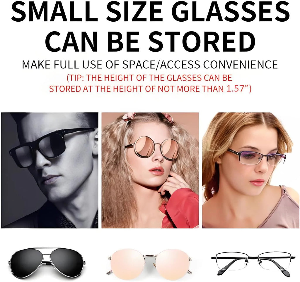 Car Glasses Box Portable Car Sunglasses Holder In The Car Driving Glasses Holder Eyeglass Case Sun Visor Car Lenses Holder