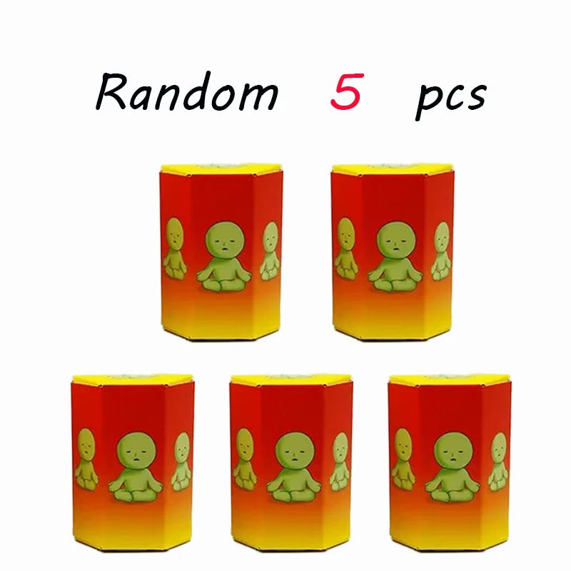 4 Multiple Series Noctilucent Green Doll Blind Mystery Box Action Figures Decoration Desktop Model Toy For Gift Surprise