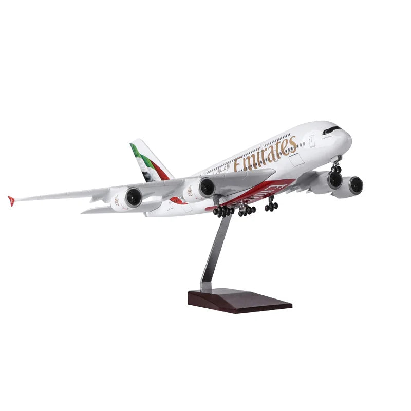 New Emirates A380 Model Plane 1/160 Scale 18 inchs Large Die-cast airplane Toy Collected Gift By Aviation